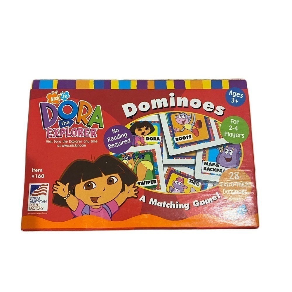 Dominoes Child Dora the Explorer Matching Game #160 Nick Jr. Vintage 2001